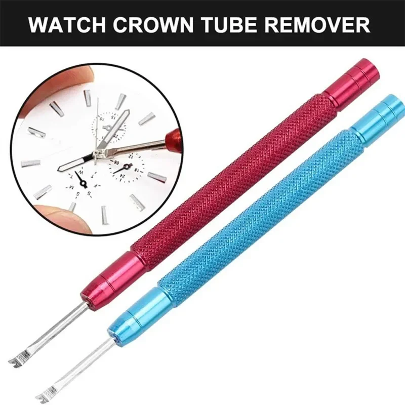 1PCS/2PCS Uhr Hände Hebel Uhr Nadel Heben Entfernen Uhr Reparatur Zubehör (Rot Blau) für Uhrmacher uhr Reparatur Werkzeuge
