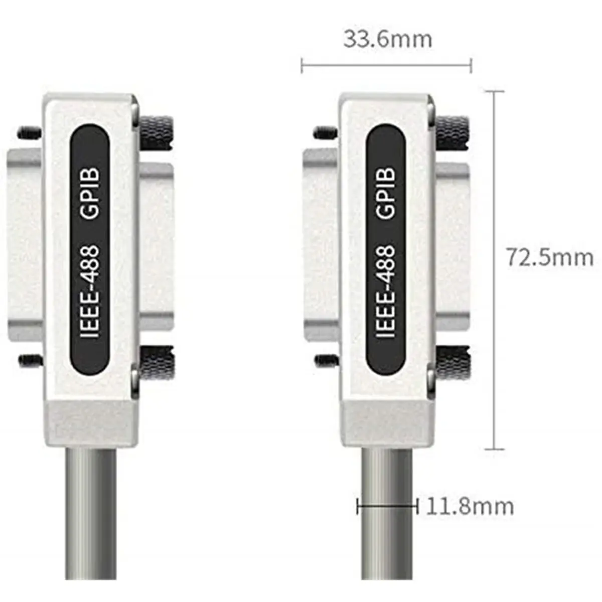 A10I IEEE-488 Cable GPIB Cable Metal Connector Adapter Plug and Play 1Meter Control Motherboard Bus GPIB Data Cable