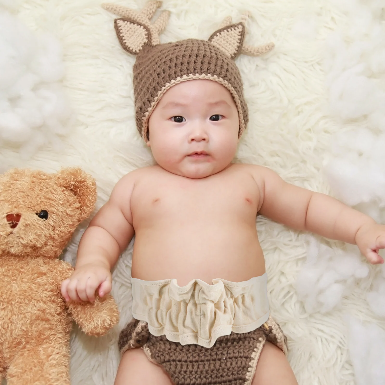 

Baby Umbilical Cord Protector Adjustable Belly Button Band Soft Cotton Newborn Hernia Belt Diaper Accessory Baby Belly Band