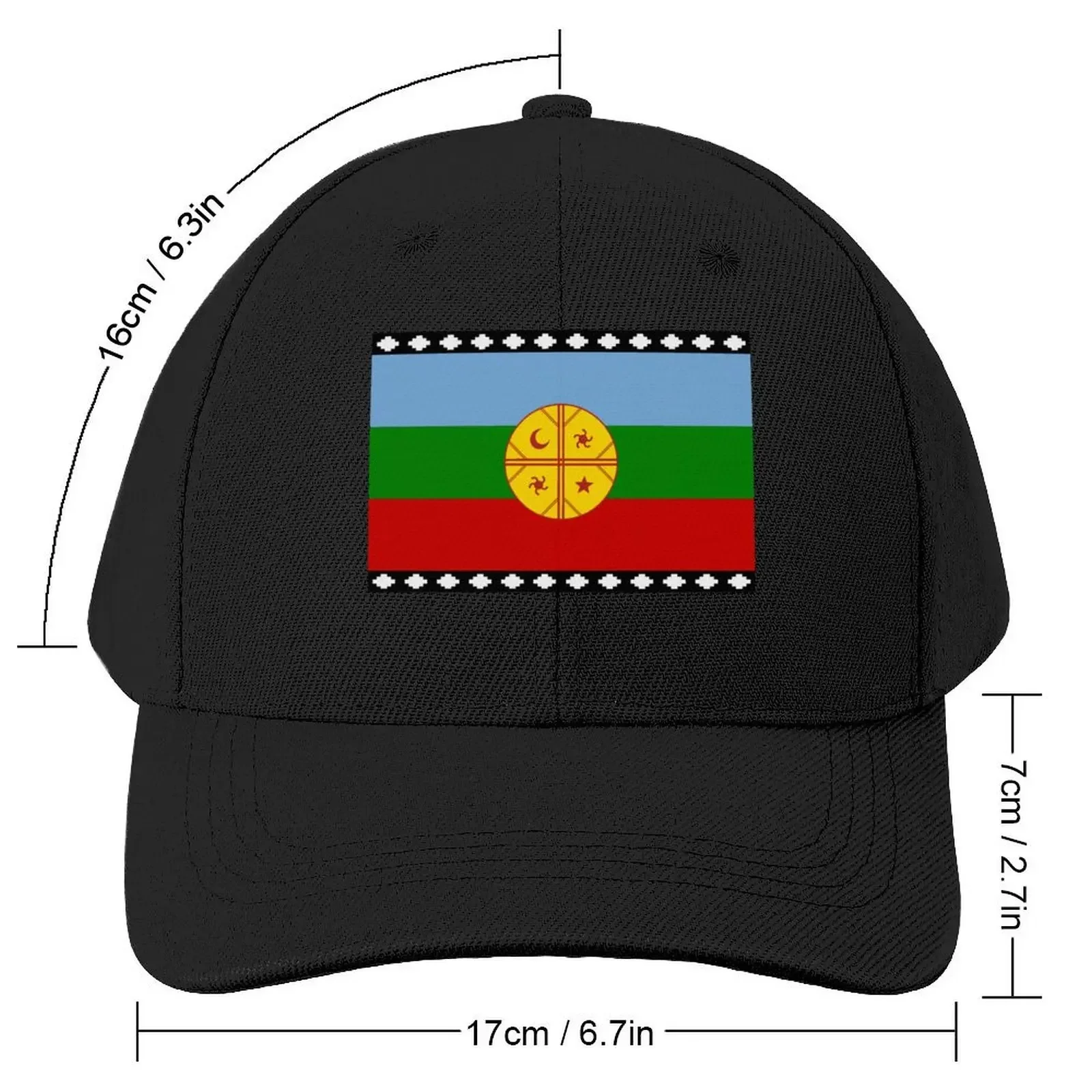 Flag of the Mapuches Baseball Cap luxury caps New In Hat Luxury Man Hat Men's Baseball Women's