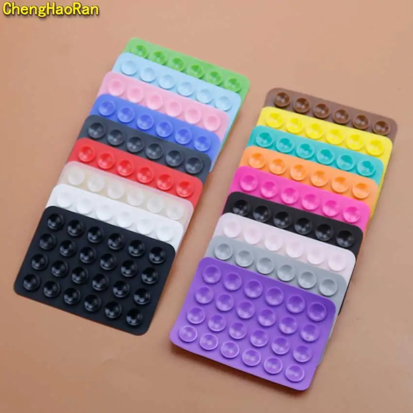 2/5 шт. двухсторонняя силиконовая накладка для крепления мобильного телефона на присоске, клейкая силиконовая резиновая присоска для фиксированной накладки