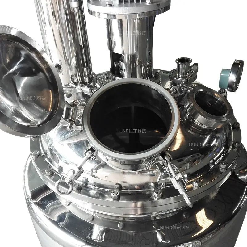 Stainless steel liquor distillation electric heating stirring tank chemical reaction kettle with condenser