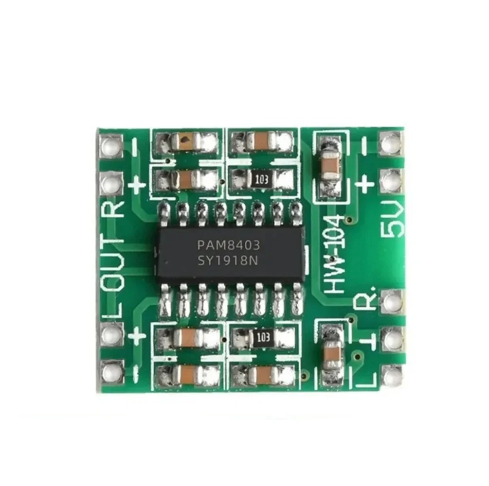 1-20PCS PAM8403 Audio 2x3W PAM 8403 Mini Digital Power Amplifier Board for Class D Stereo Audio Amplifier Module 5V Power