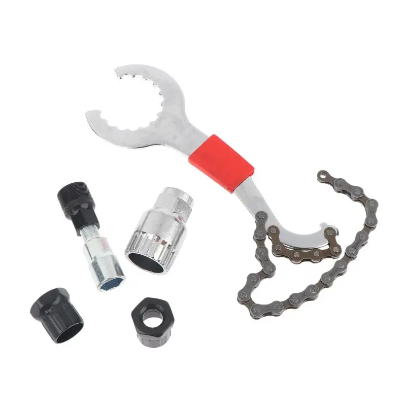 Fahrrad-Reparatur-Werkzeugset mit Komplettem Zubehör, Kurbelabzieher, Kettenhammer und Pedalschlüssel für Mountainbike- und Rennrad-Reparaturen – Detail 11