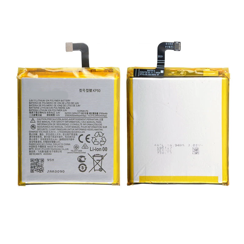 100% Original KP50 4000mAh Battery For Motorola XT2010-1, Moto One Zoom, Moto One Zoom Global  Phone Batteries+Tools.