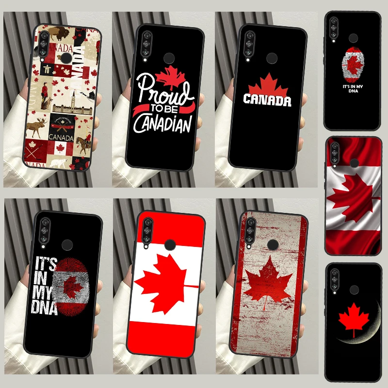 Canada Canadian Flag Funda For Huawei P40 P20 P30 Lite P50 Mate 50 Pro P Smart 2019 Honor 70 50 X8 X9 X9a Case