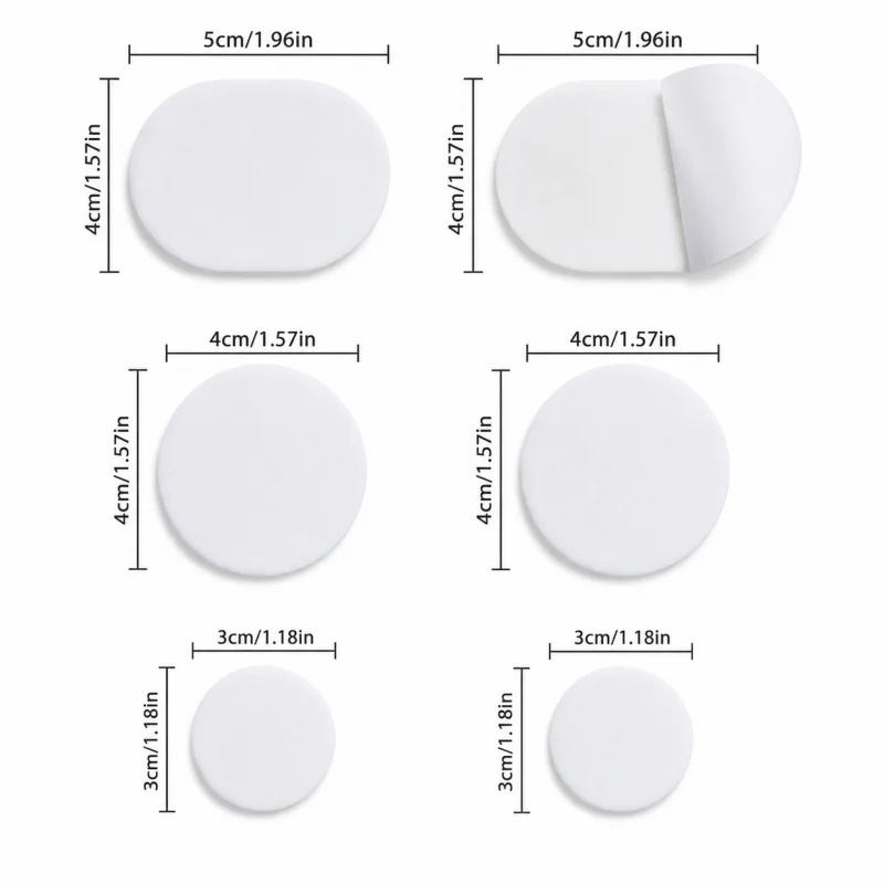 6Pcs White Shoe Repair Patches Self-Adhesive Invisible Sneaker Hole Waterproof