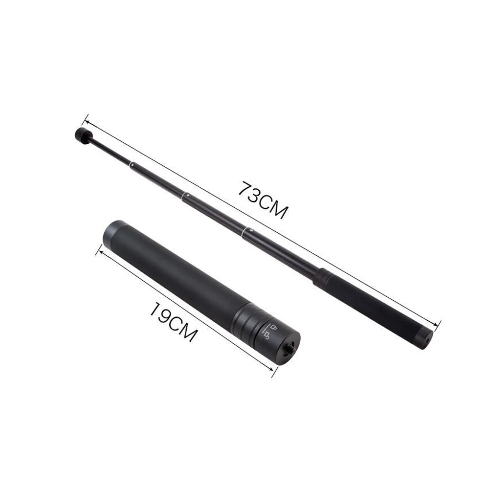 

Stabilizer Extension Handle Selfie Stick 1/4 Screw Interface Telescopic Pole Adjustable Rod for Daily Use