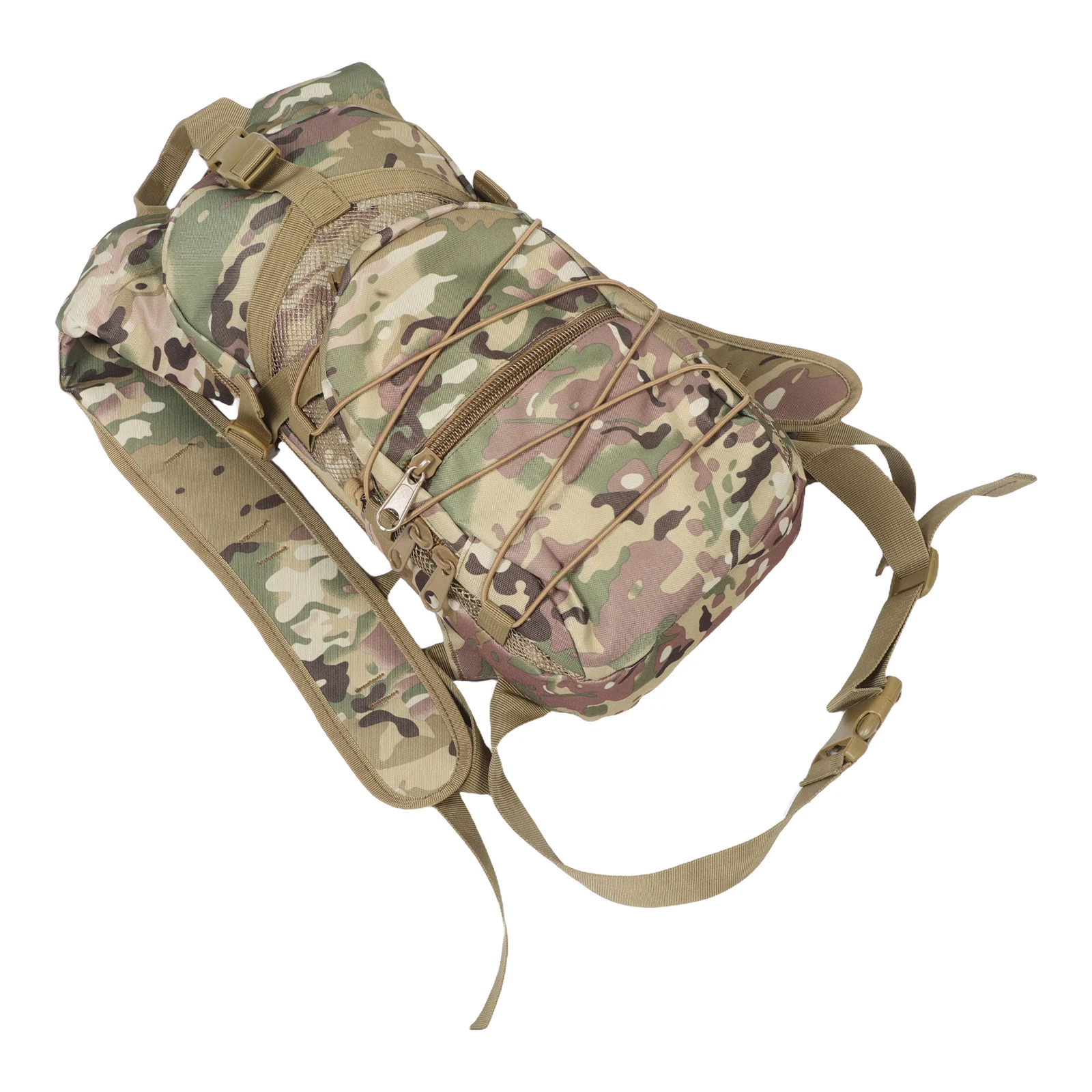 

1pcs Large Capacity Mountaineering Backpack For Men Lightweight Hiking Rucksack Multifunctional Compartments Durable Material