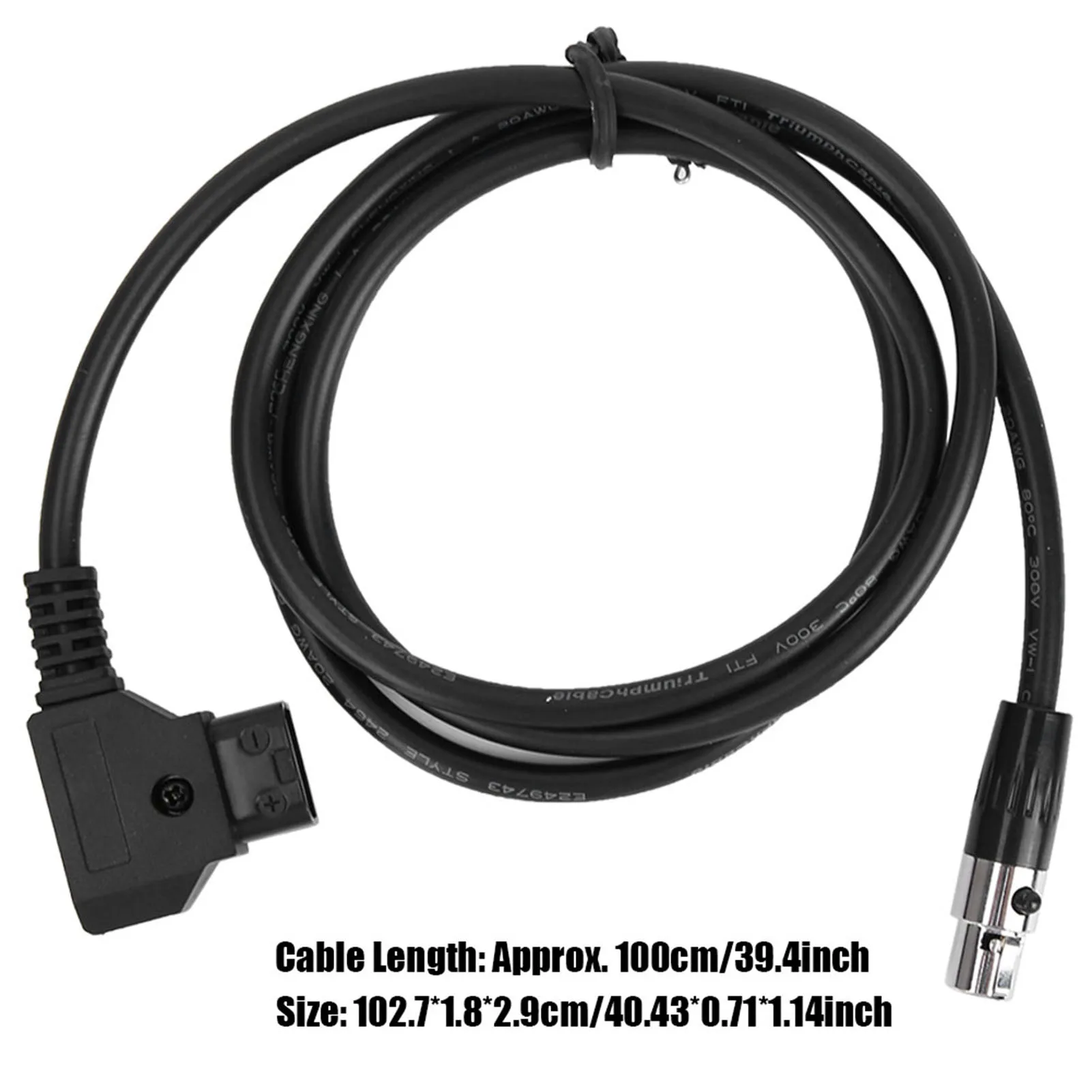D tap Male to Female 4 Pin XLR Cable D tap Male to Female Mini XLR 4 Pin Cable Power Supply Adapter for VFM 5.6