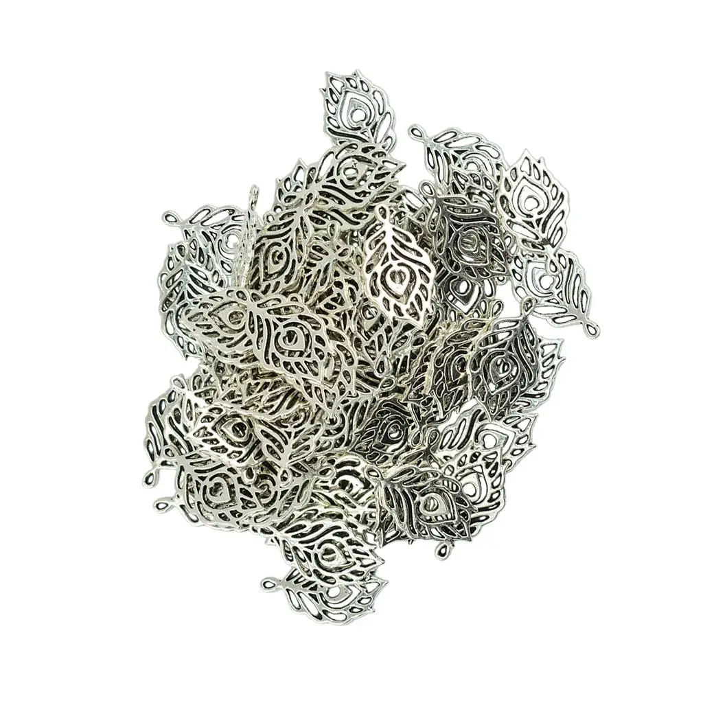 50Pcs Feather Shape…