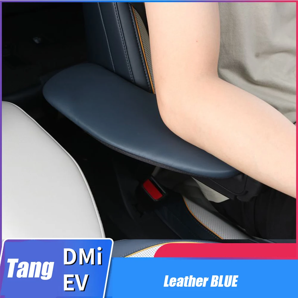 

Leather Car Armrest Mat Second Row Arm Rest Protection Cushion For BYD TANG DMI EV 2022-2024 Auto Armrests Storage Box Cover Pad