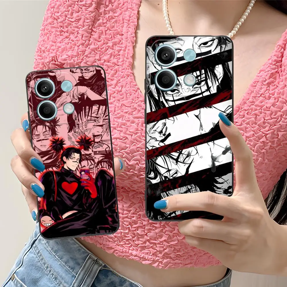Jujutsu Kaisen Choso Mobile Phone Case for Xiaomi Redmi Note 14 13 12 11 A5 3 2 1 Pro Plus 4G 5G Colour Protective Cover Luxury