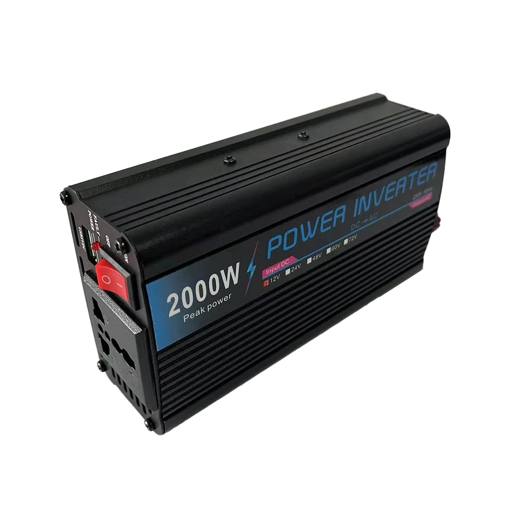 Trust Worthy 11-14V 2000W Modified Sine Wave Car Power Inverter High Quality Vehicle  Appliance