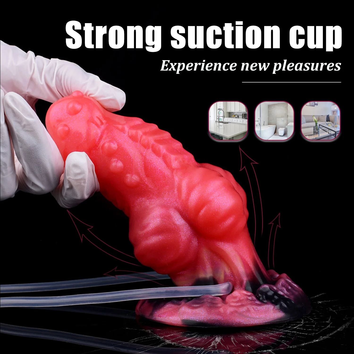 NNSX Squirting Function Horse Knot Dildo Inflatable Anal Plug Soft Silicone Genitals Penis Sex Toys for Woman Men Anal Pleasure