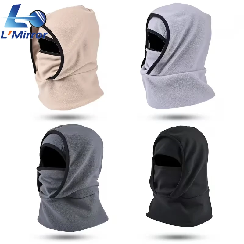 ل ● مرآة الشتاء الدافئة الصوف كاب وشاح | قماش بالاكلافا مريح عالي المرونة صديق للبشرة للرياضات الخارجية والتزلج وركوب الخيل #1