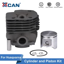 XCAN 48mm/50mm Cylinder Piston Kit For Husqvarna 372 371 365 362 Chainsaw Spare Part 503691073 503691072 Garden Power Tools