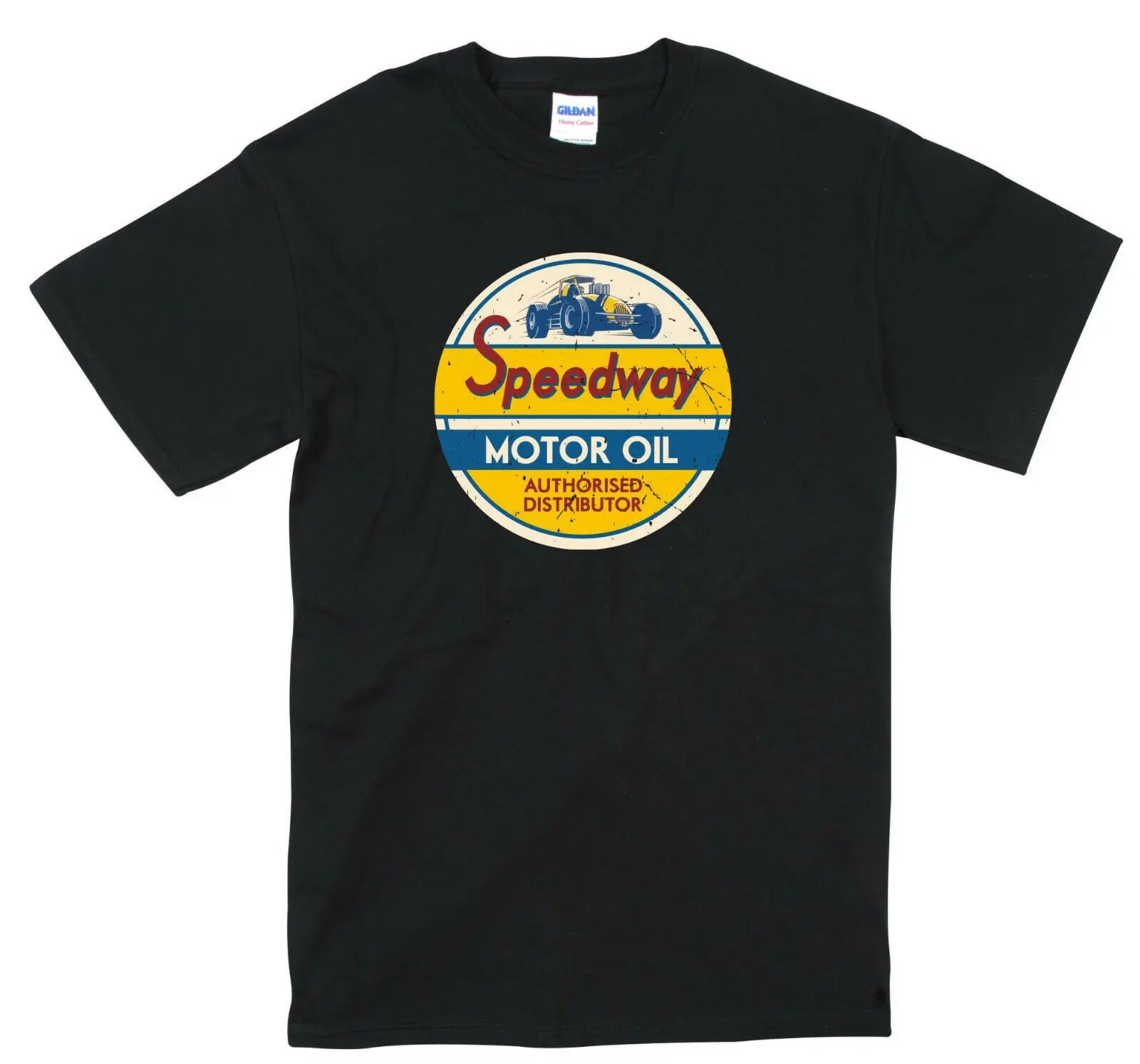 Speedway Motor Oil T Shirt Retro Vintage Weathered Print Finish Sign S-5XL sizes