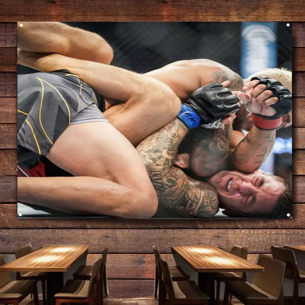 

Boxing Fight Scene Art Poster Wall Charts, Combat Sports Wall Art Decoration Banner Wall Hanging Flag For Gym Fighting Hall A1