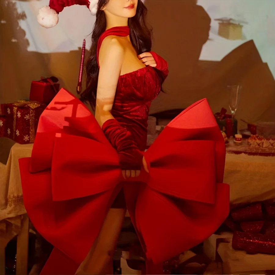 1 قطعة 50 سنتيمتر/75 سنتيمتر كبيرة DIY القوس المواد لشجرة عيد الميلاد ، حفل زفاف ، والديكورات الاحتفالية في الهواء الطلق-ديكور الباب الأمامي للمنزل