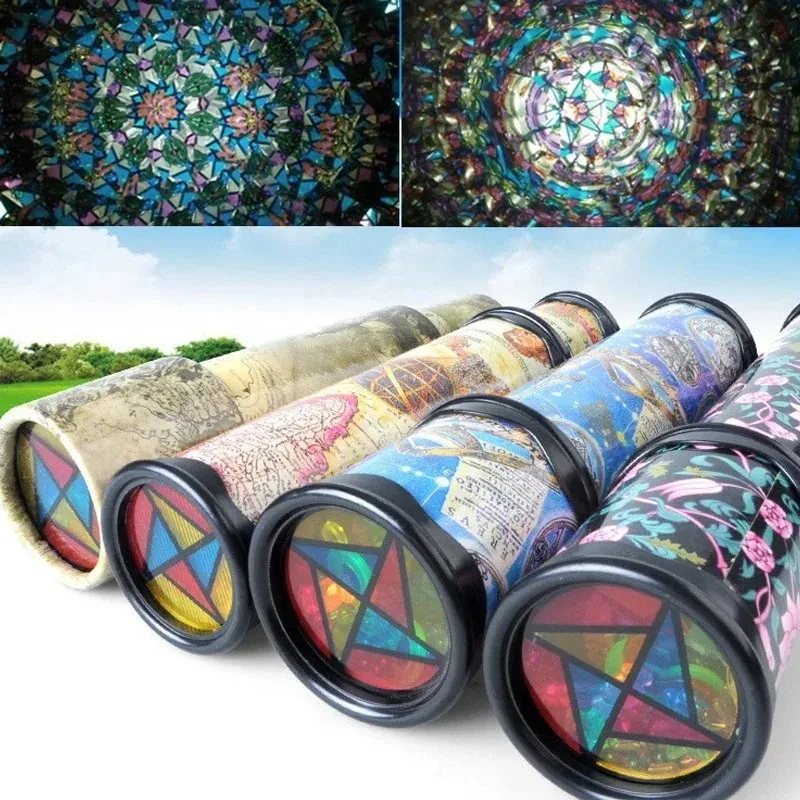 Large Scalable Rotating Kaleidoscopes Extended Rotation Adjustable Fancy Colored World Baby Toy Children Autism Kid