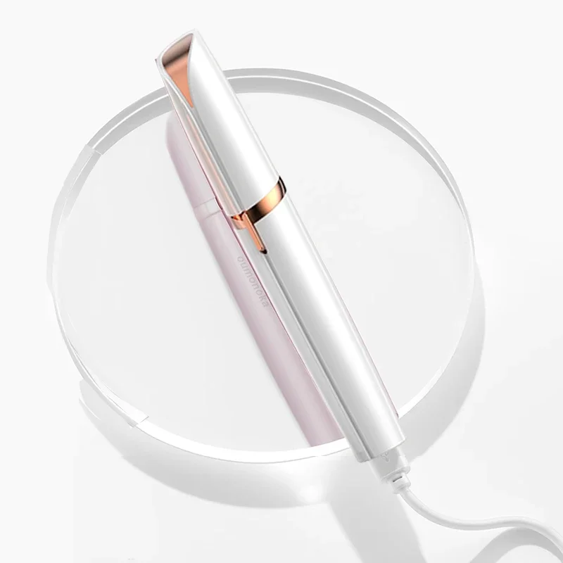 USB الكهربائية أداة قص الحواجب ماكياج غير مؤلم العين الحاجب لنزع الشعر ماكينة حلاقة صغيرة شفرات المحمولة مزيل شعر الوجه النساء Depilator