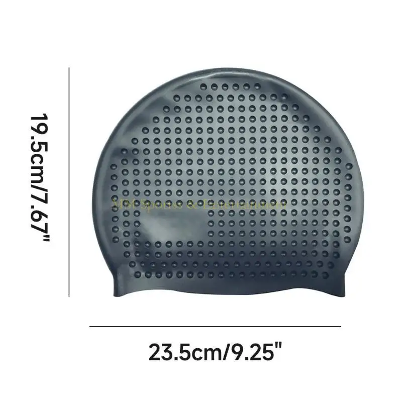 31be مريح السيليكون قبعة قبعة قبعة قبعة المساحة من الشعر الطويل والقصير