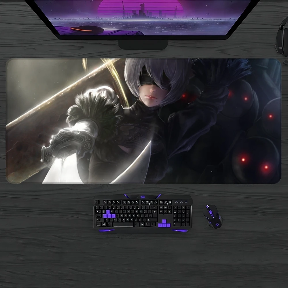 

NieR Automata Mouse Pad Gamer Pc Gaming Accessories Rubber Mat XXL Deskmat Mats Keyboard Cabinet Mause Laptops