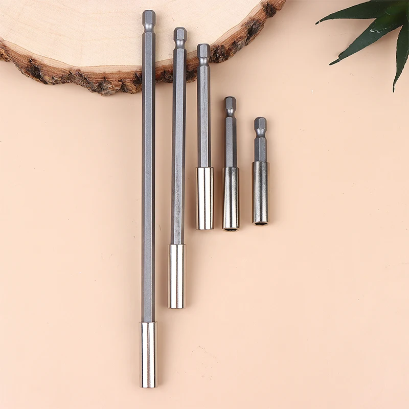 1 Set Quick Change Hex Shank Adapter - Magnetic Cordless Bit Holder Extension 60-200mm For Power Drill Impact Driver Accessories - view 2