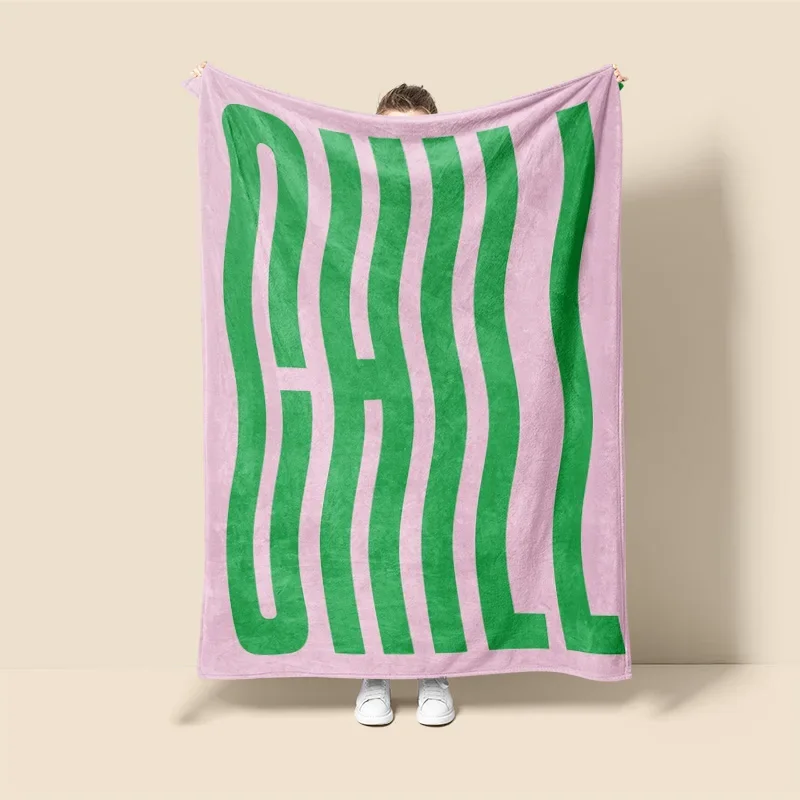 Manta de Color Morandi, diseño de grafiti botánico abstracto, manta de sofá minimalista escandinavo, cafetería, hogar, doble uso