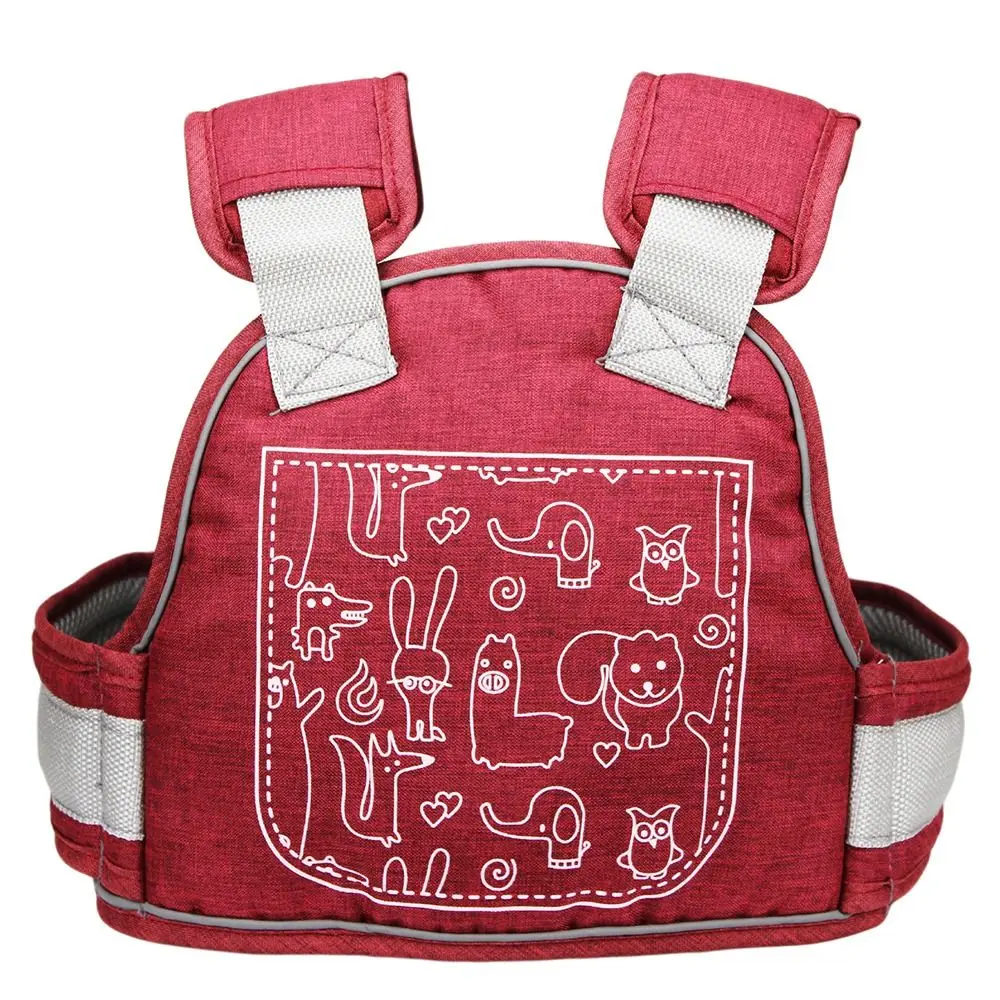 

Breathable Motorcycle Kids Safety Belt Adjustable Non-Slip Rear Seat Harness 4-in-1 Buckle Reflective Strap