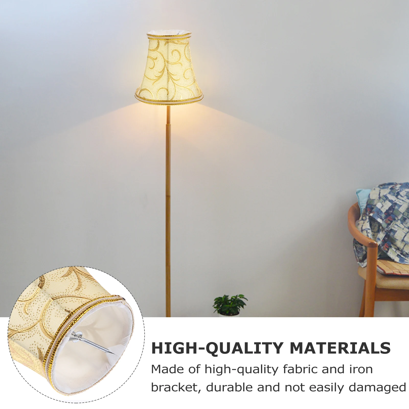 

1Pcs Crystal Chandelier Lamp Shade Premium Cloth Cover European Style Table Floor Wall Lamps Warm Light Diffuser Accessory
