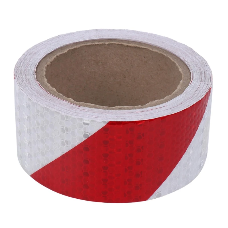 2 Stuks 10M X 5Cm Veiligheidswaarschuwingstape Reflecterende Tape Zelfklevende Tape Reflecterende Strip Verkeer Reflecterende Stickers