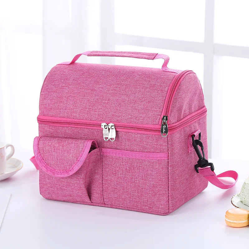 Lunch Bag Reusable Insulated Thermal Bag Women Men Multifunctional 8L Cooler and Warm Keeping Lunch Box Leakproof Waterproof