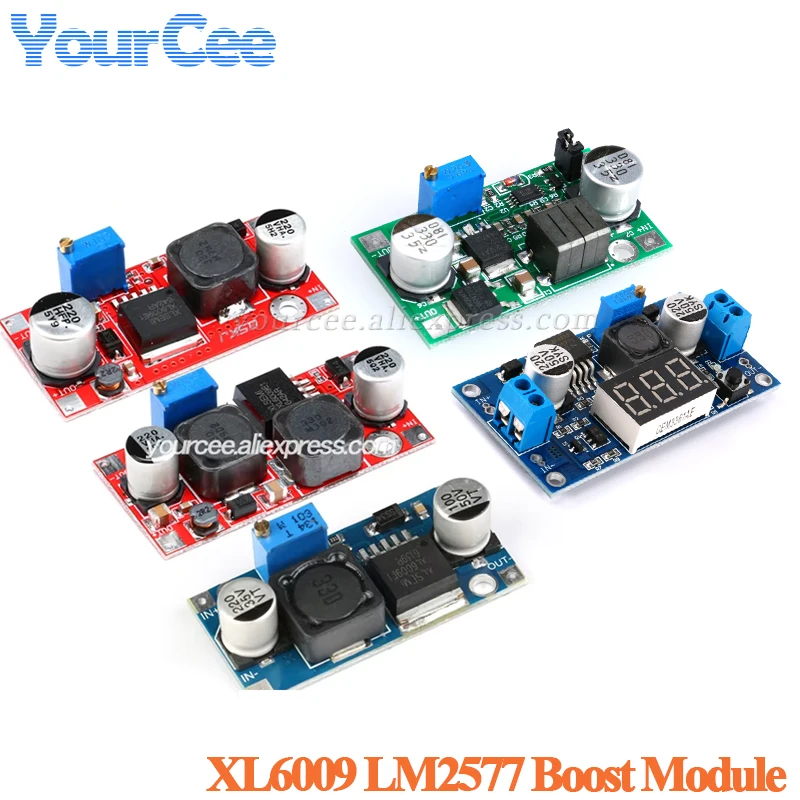 XL6009 LM2577 XL6019 DC-DC Adjustable Boost Buck Step Up Down Converter Power Supply Module 20W 15W 5-32V to 1.2-35V Low Ripple