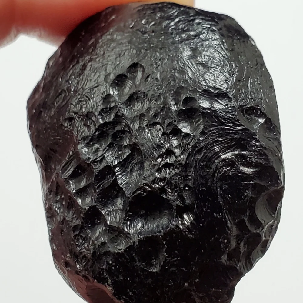 Natural Black Tektite Meteorite Rough stone Crystal Specimen Healing Crystal for Protection & Energy Rare Collectible Gemstone