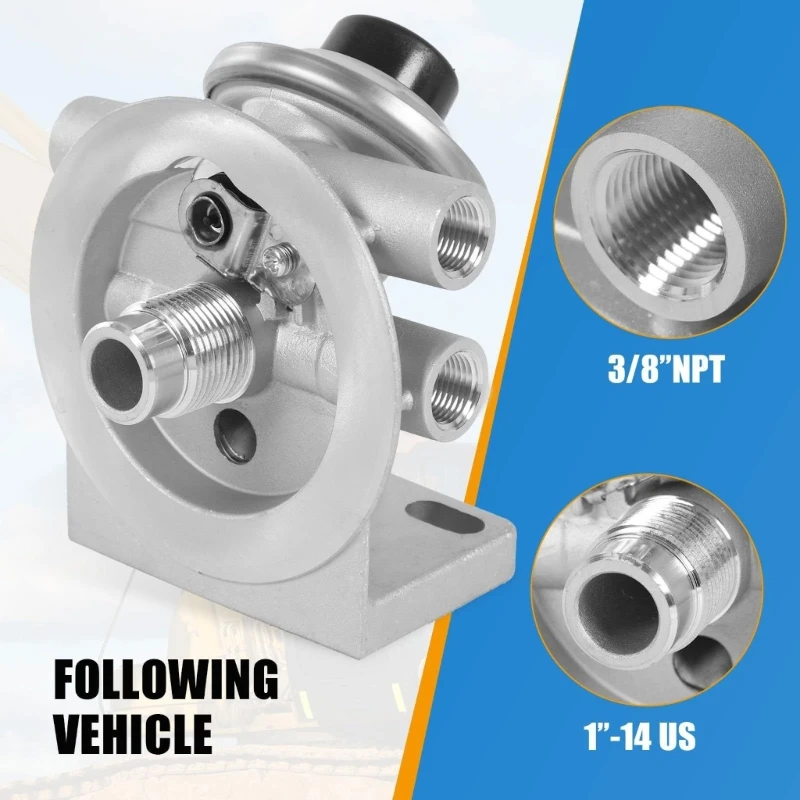 Filter Base Assembly for R45T R60T R90T Filters, Hand Pump and Metal Housing for Marine Repair and Service X37F