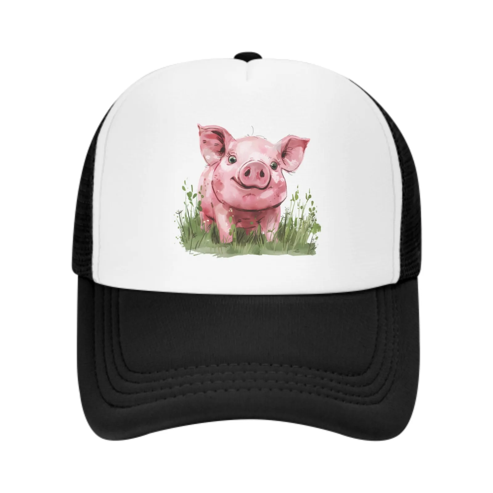 

Cute Pig Baseball Caps Fashion Trucker Hat Unisex Mesh Caps for Women Men Outdoor Leisure Travel Neutral Sunshade