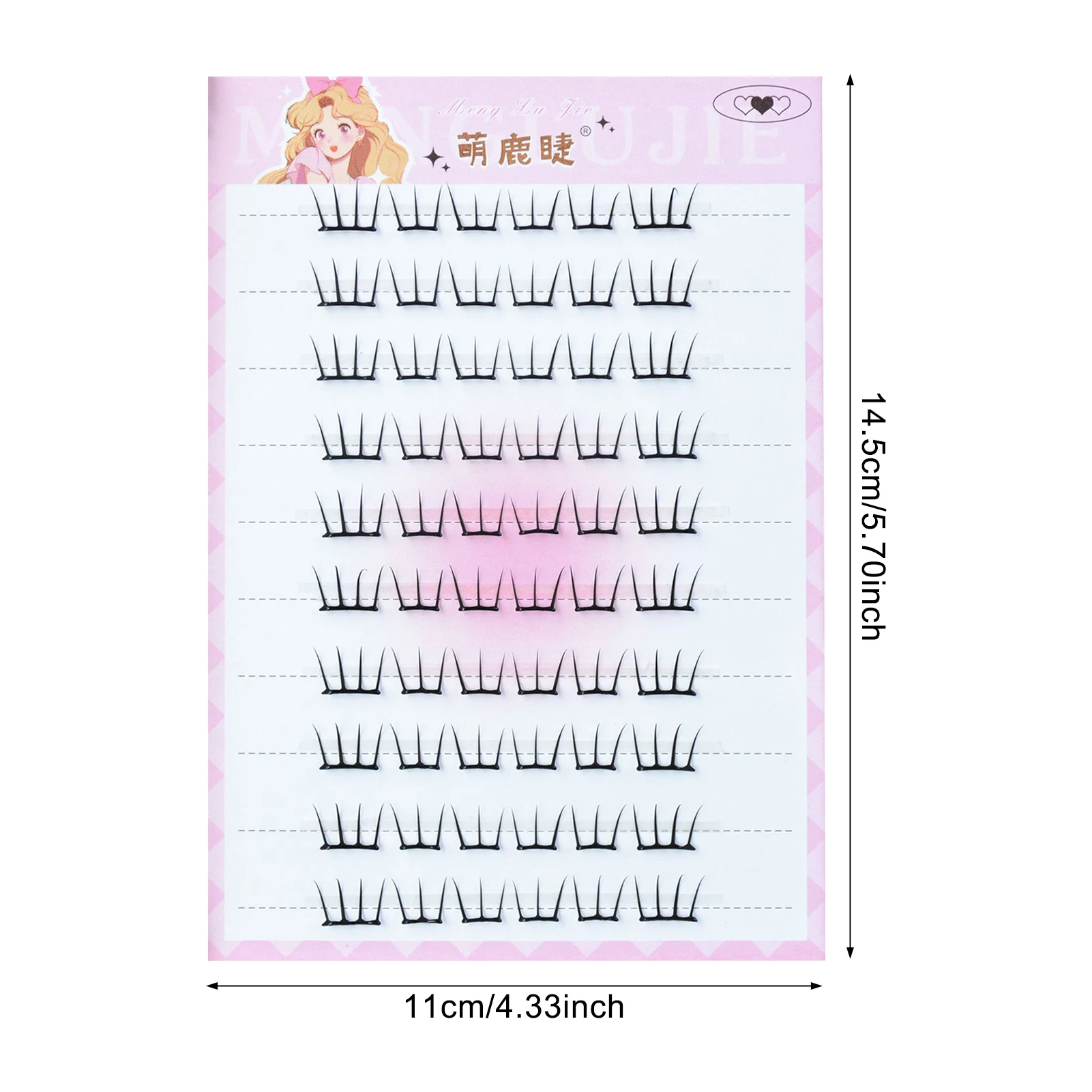 ขนตาปลอมสไตล์เกาหลีแบบไม่ต้องใช้กาว ดูเป็นธรรมชาติ นุ่ม งอน งอนเด้ง แบบเส้นต่อเส้น ขนาด 7-13 มม. คละแบบ สำหรับแต่งหน้าประจำวัน