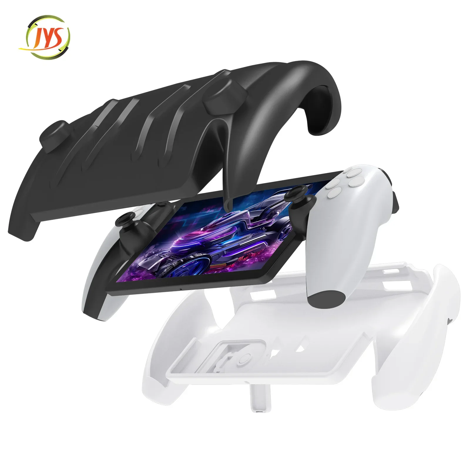 JYS-P5188 For PS5 Portal handheld full TPU protective case with folding bracket detachable surface cover anti drop protection