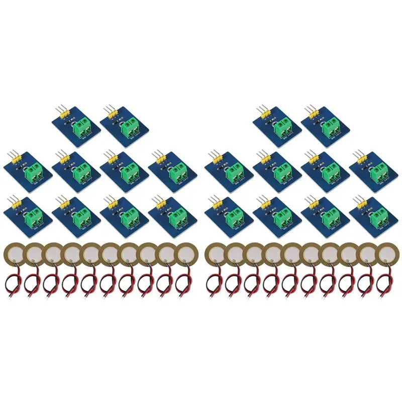 

CJSD-20Pcs Piezoelectric Sensor Analog Sensor Module Piezoelectricity For DIY KIT
