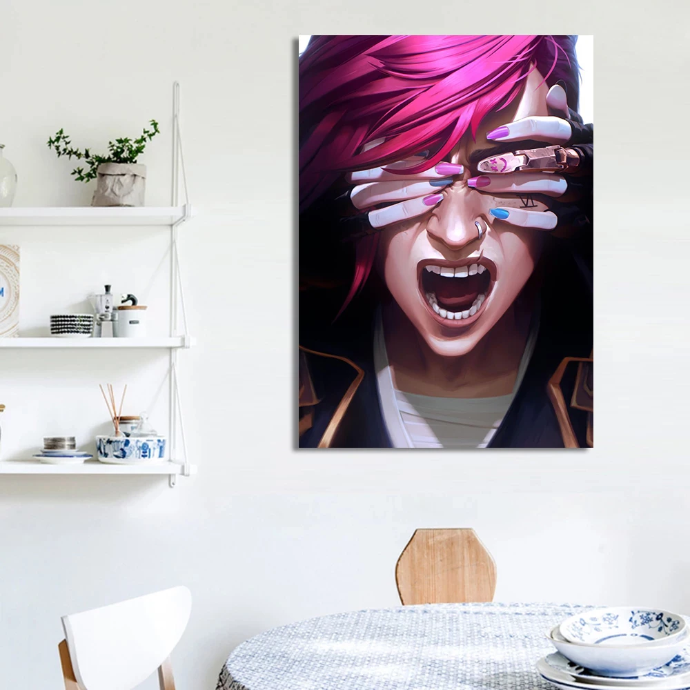 Arcane L-LOL Classic Animation Character Game Posters and Prints Canvas Printing Wall Art Picture for Living Room Home Decor