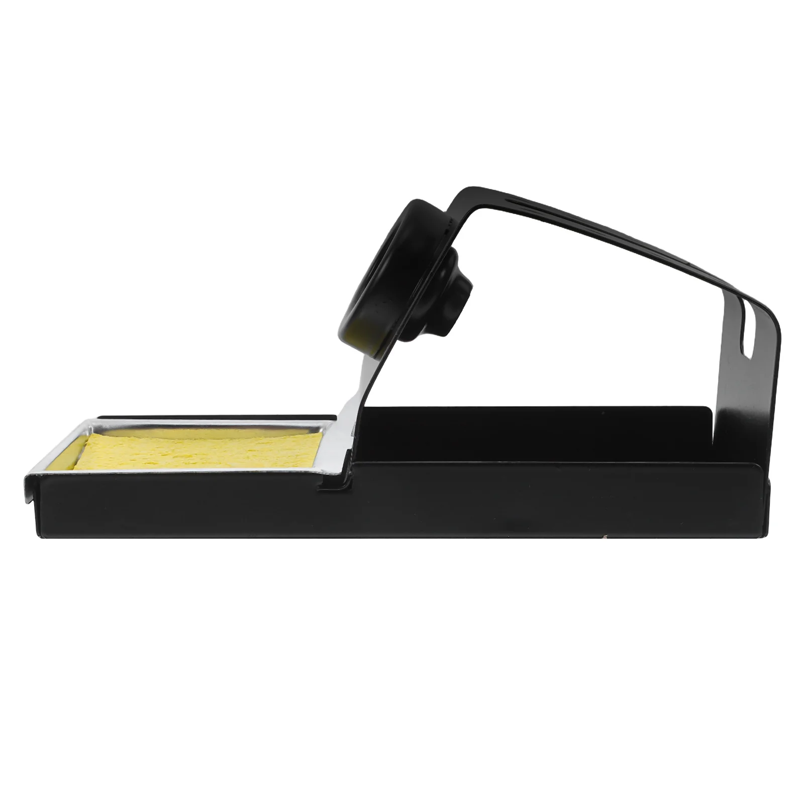 

Soldering Iron Holder Stand Metal Base Sponge Cooling Station DIY Enthusiasts Top Holes Screwdrivers Storage Heat Resistant