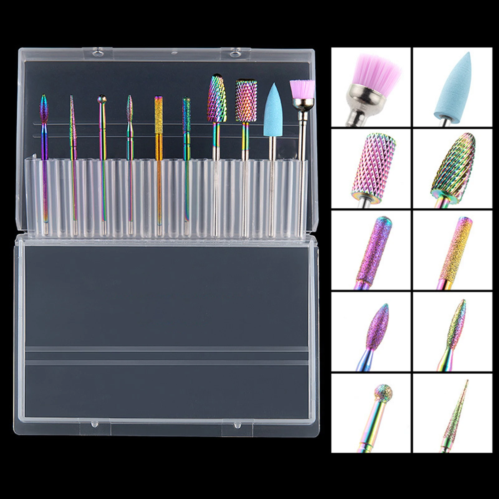 

Manicure Grinding Head Set Manicure Pedicure Accessories Machines Tool for Acrylic Gel Nails Crystal Nail Extension