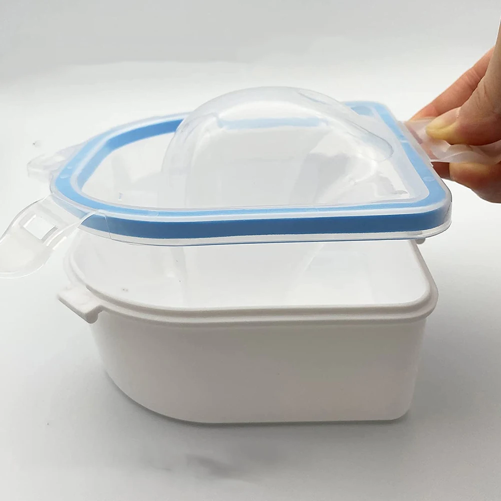 

2Pcs Manicure Spa Art Polish PP Material Cuticle Softener Soak Bowl Home Salon Use Nail Color Remover Tool Polishing Bowl Nail