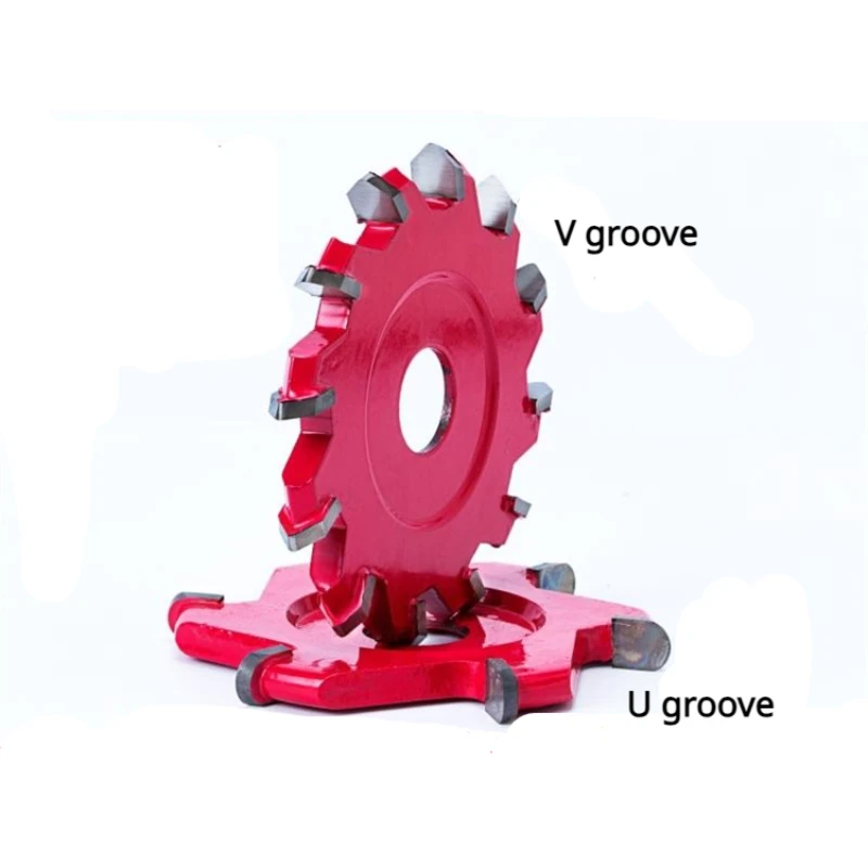 U V Groove Aluminum Plastic Slotting Milling Cutter 95mm U-shaped V-shaped Round Bottom Cutting Circular Saw Blade