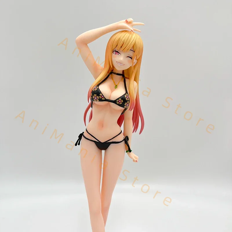 23 cm My Dress-Up Darling Marin Kitagawa Figura anime sexy Marin Kitagawa Bikini Action Figure Giocattoli per bambole modello da collezione per adulti