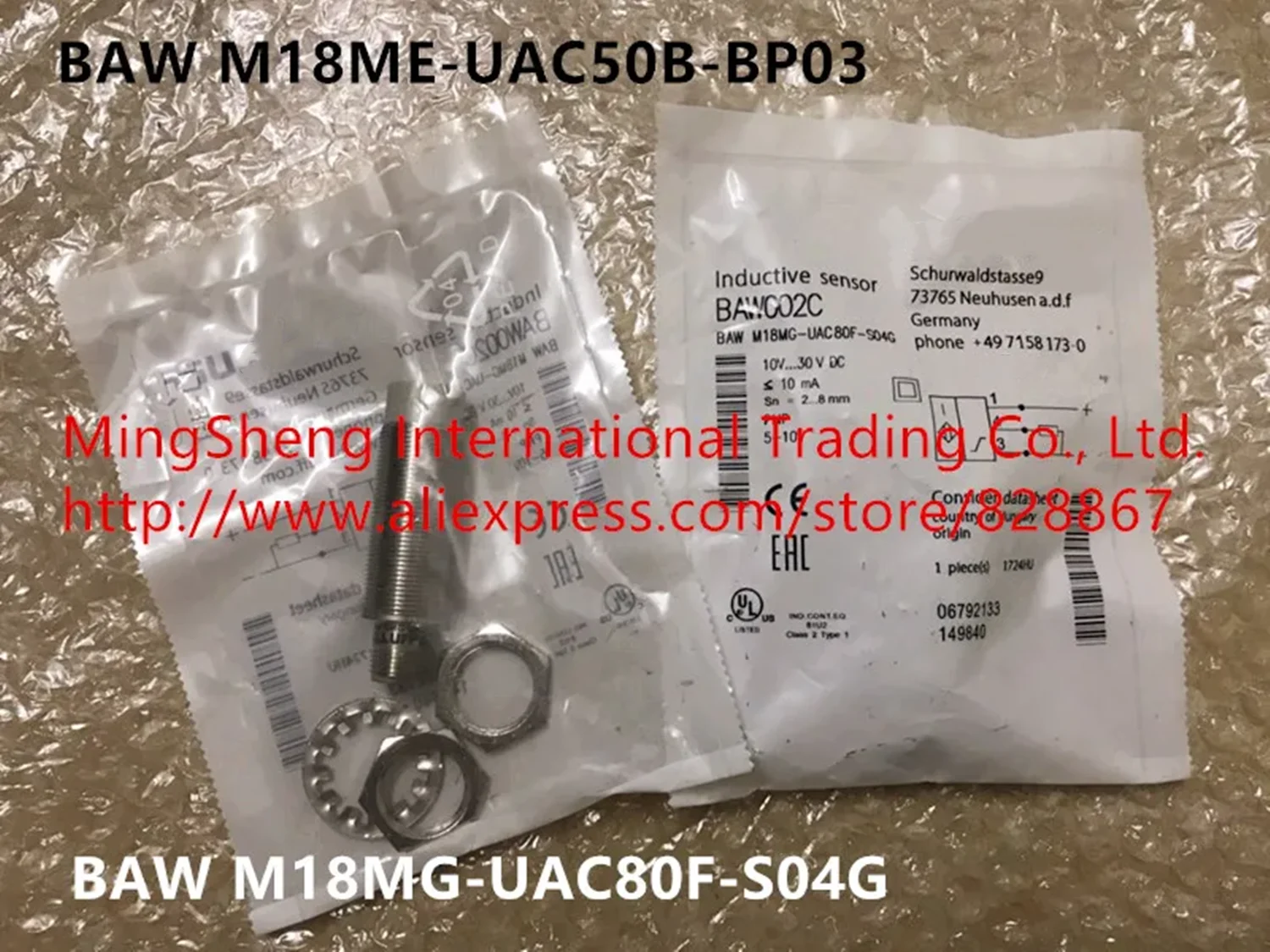 

Original new 100% super low-priced import proximity switch BAW M18ME-UAC50B-BP03 sensor BAW M18MG-UAC80F-S04G