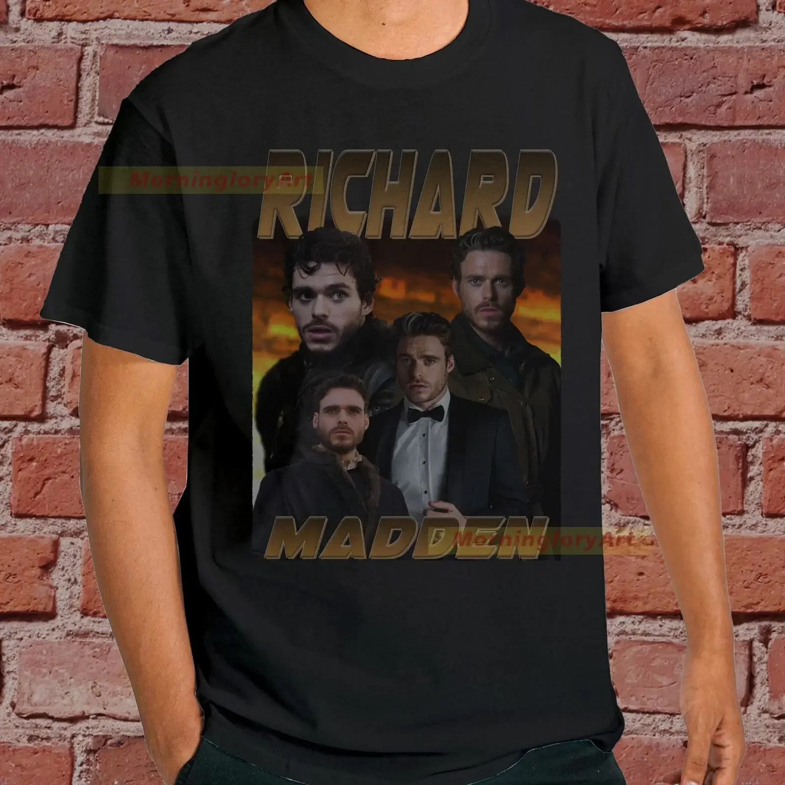 Richard Madden T Shirt SweaT Sweater Cotton Clothing vintage Washed designer clothes Unisex Breathable homme