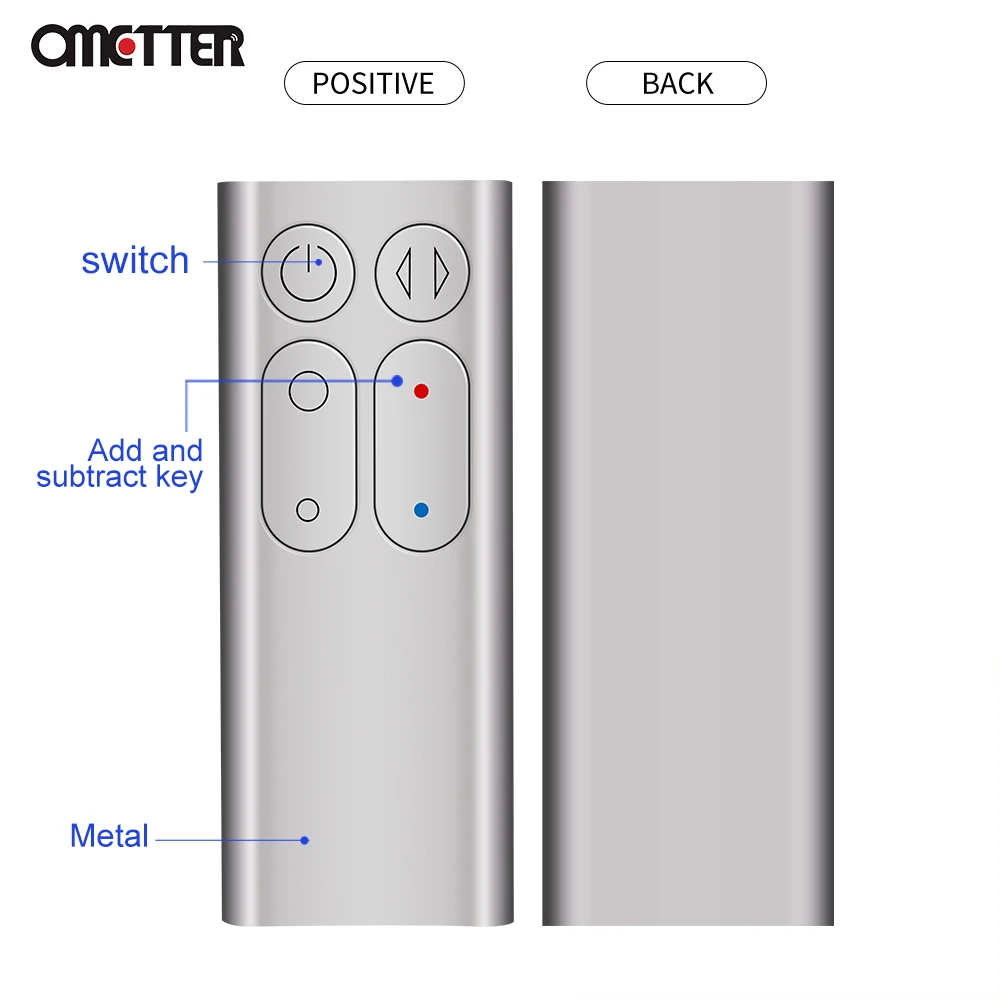다이슨 팬 원격 제어 다기능 공기 정화, 차갑고 따뜻한 리프리스 가정용 무소음 AM04 AM05 가습기, 신제품 적용 가능